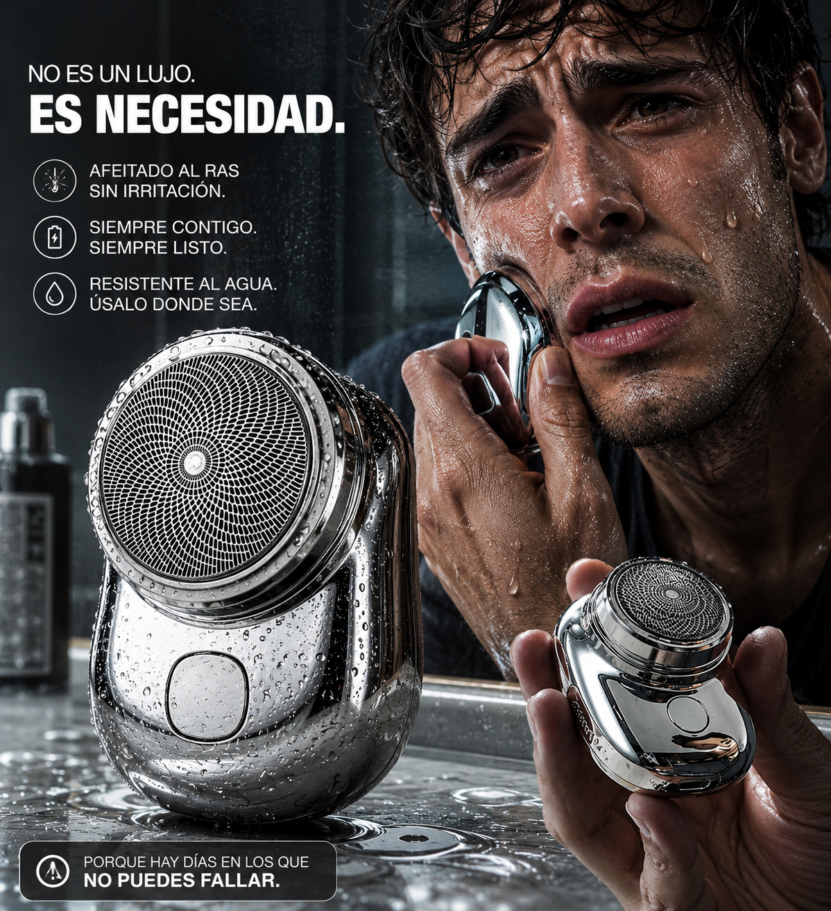 Afeitado Profesional al Instante - Mini Afeitadora Portátil 7200RPM