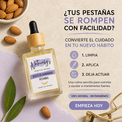 Nutre el crecimiento de tus pestañas.